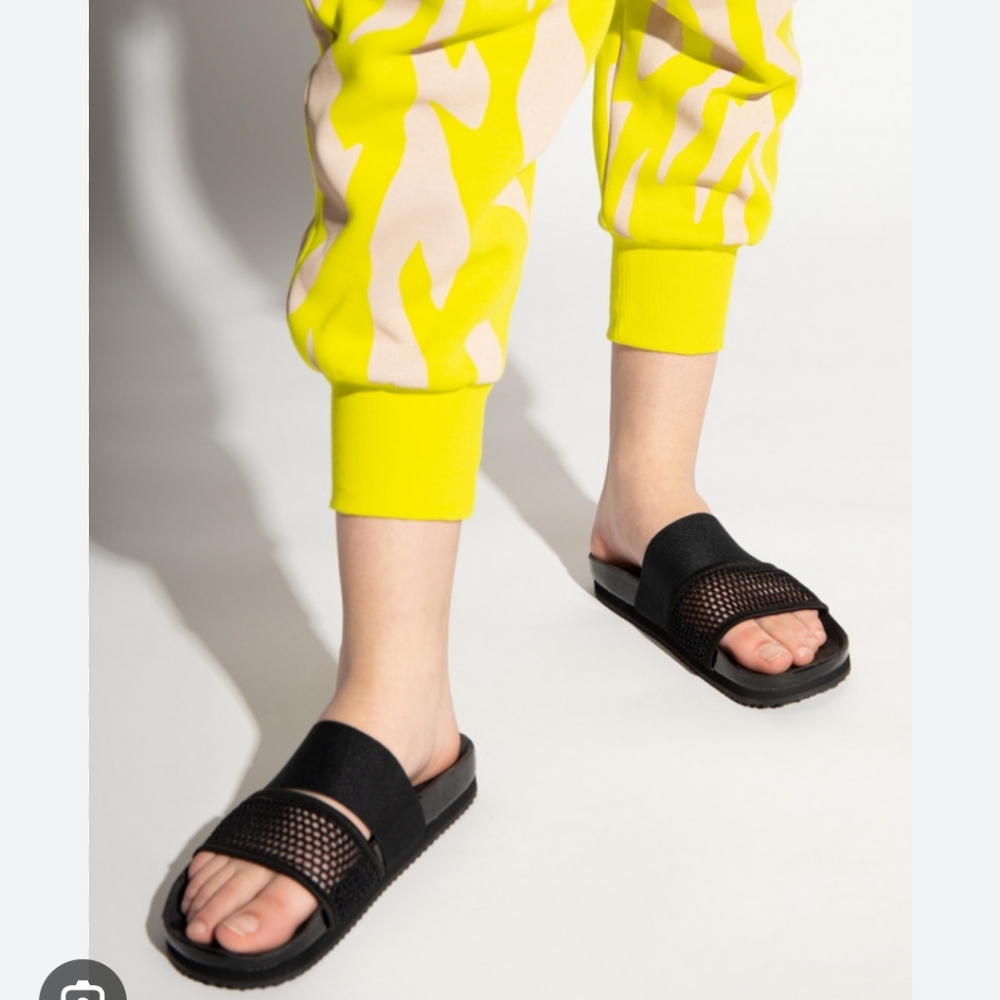 Stella McCartney x Adidas Stella-Lette Slides Sandals - Black 